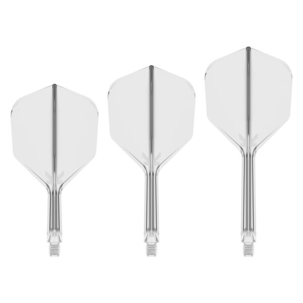 Target K-Flex Flightsystem No6 Transparent in den Längen Short, Intermediate und Medium