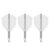 Drei Target K-Flex Flightsystem No6 Transparent, Short 19 mm