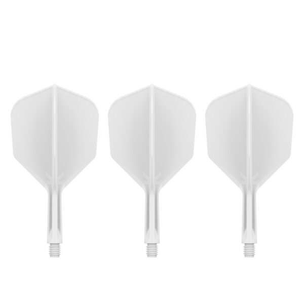 target-k-flex-flightsystem-no6-weiss-02 Drei Target K-Flex Flightsystem No6 Weiß, Short 19 mm
