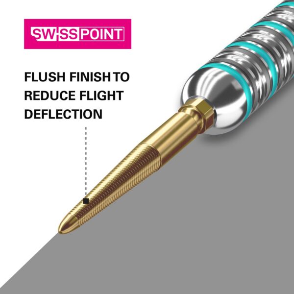 Target Swiss Point Storm LNC Gold im Barrel, Nahaufnahme der Spitze